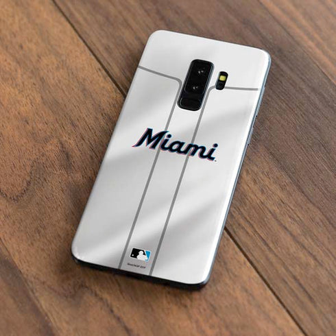 MLB Miami Marlins Home Jersey Galaxy S9 Plus Skin