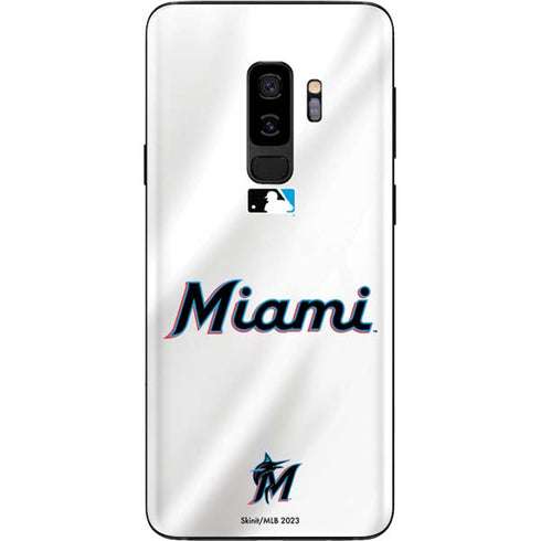 MLB Miami Marlins Home Jersey Galaxy S9 Plus Skin