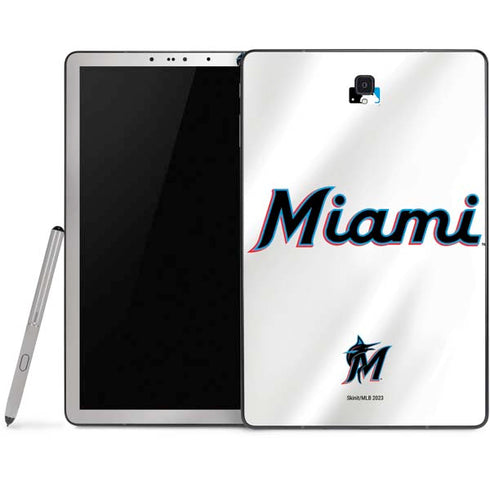MLB Miami Marlins Home Jersey Samsung Galaxy Tab Skin