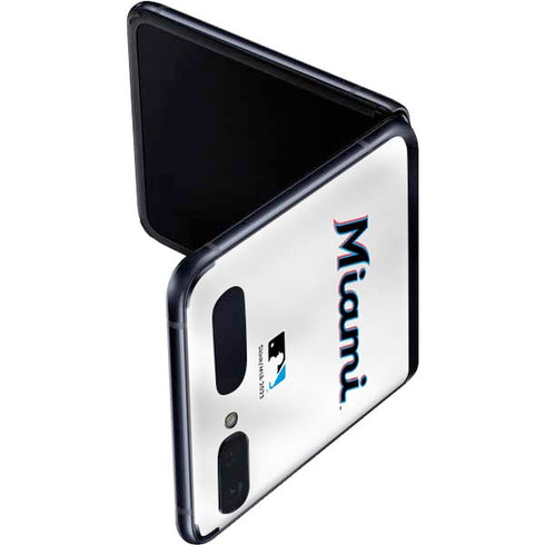 MLB Miami Marlins Home Jersey Galaxy Z Flip Skin