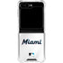 MLB Miami Marlins Home Jersey Galaxy Z Flip5 5G Clear Case