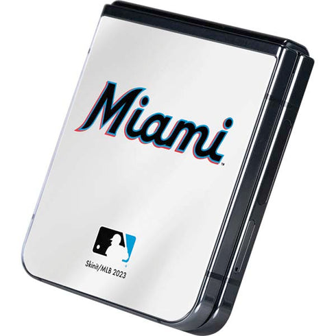 MLB Miami Marlins Home Jersey Galaxy Z Flip5 5G Skin