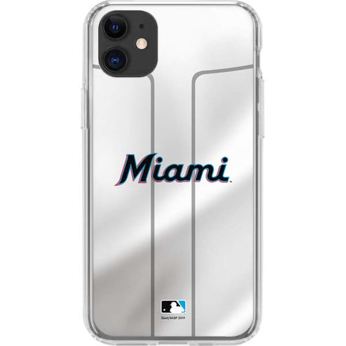 MLB Miami Marlins Home Jersey iPhone 11 Clear Case