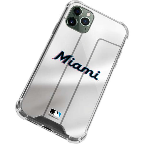 MLB Miami Marlins Home Jersey iPhone 11 Pro Max Clear Case