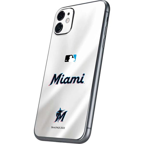 MLB Miami Marlins Home Jersey iPhone 11 Skin