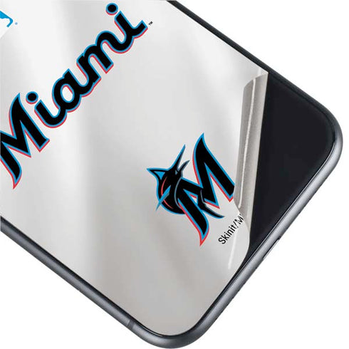 MLB Miami Marlins Home Jersey iPhone 11 Skin