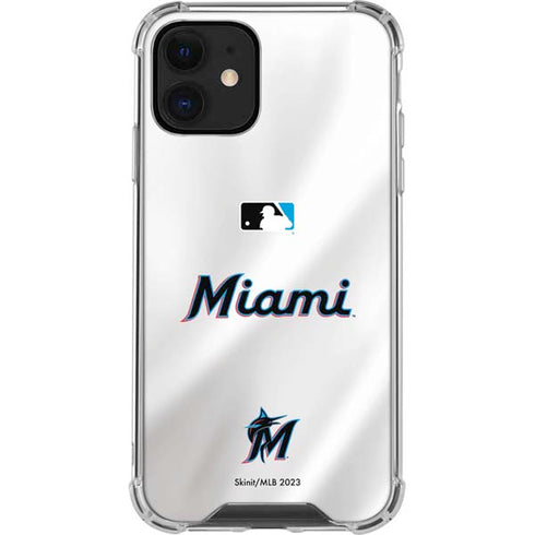 MLB Miami Marlins Home Jersey iPhone 12 Mini Clear Case