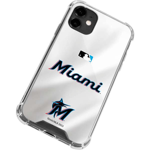 MLB Miami Marlins Home Jersey iPhone 12 Mini Clear Case