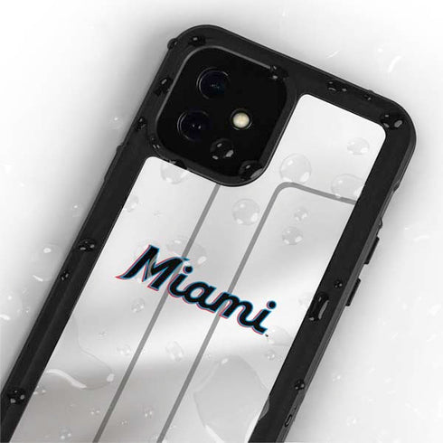 MLB Miami Marlins Home Jersey iPhone 12 Mini Waterproof Case