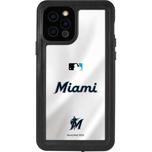 MLB Miami Marlins Home Jersey iPhone 12 Pro Waterproof Case