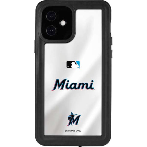 MLB Miami Marlins Home Jersey iPhone 12 Waterproof Case