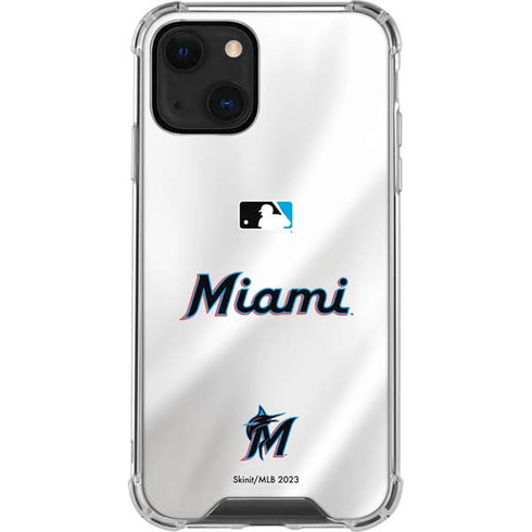MLB Miami Marlins Home Jersey iPhone 13 Clear Case