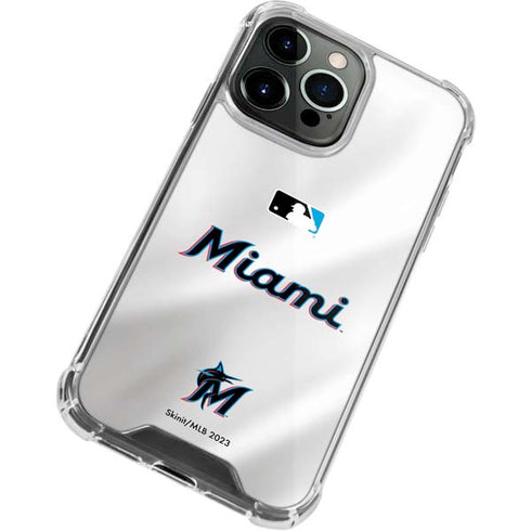 MLB Miami Marlins Home Jersey iPhone 13 Pro Max Clear Case