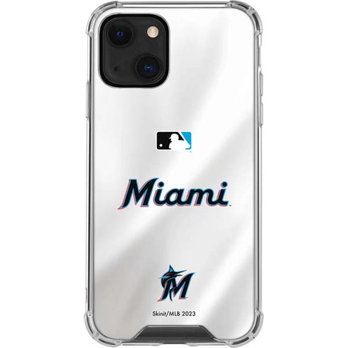 MLB Miami Marlins Home Jersey iPhone 14 Plus Clear Case
