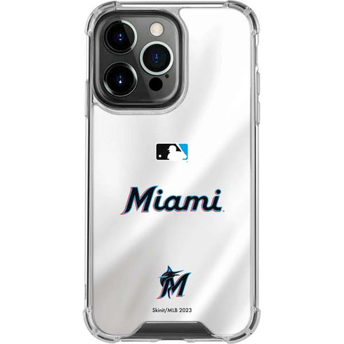 MLB Miami Marlins Home Jersey iPhone 15 Pro Clear Case
