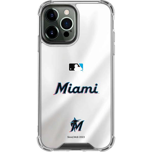 MLB Miami Marlins Home Jersey iPhone 15 Pro Max Clear Case