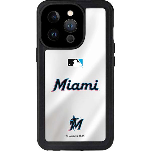 MLB Miami Marlins Home Jersey iPhone 14 Pro Waterproof Case