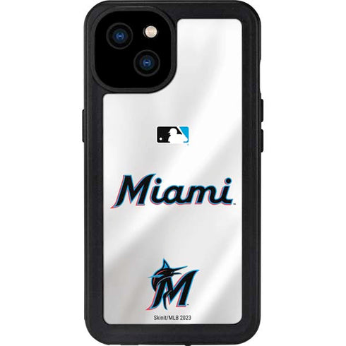 MLB Miami Marlins Home Jersey iPhone 15 Plus Waterproof Case