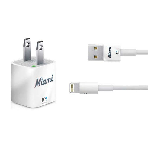 MLB Miami Marlins Home Jersey iPhone Charger (5W USB) Skin