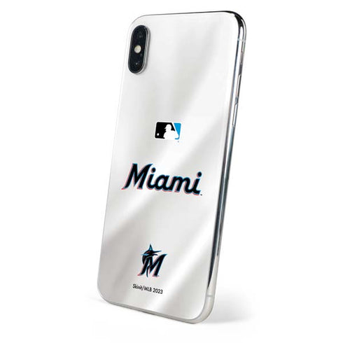 MLB Miami Marlins Home Jersey iPhone X Skin