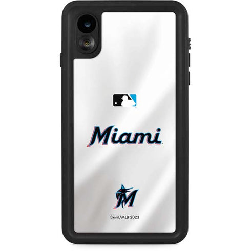 MLB Miami Marlins Home Jersey iPhone XR Waterproof Case
