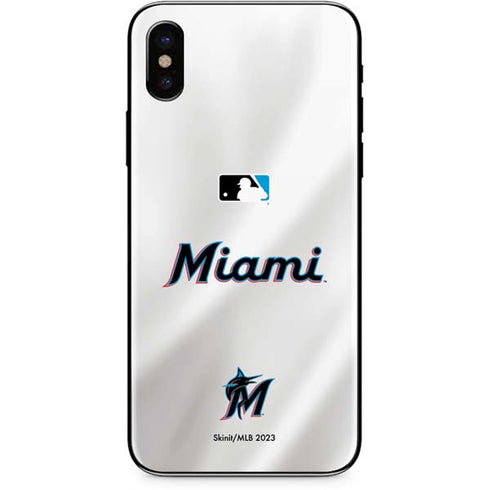 MLB Miami Marlins Home Jersey iPhone XS Max Skin