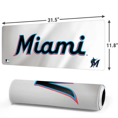 MLB Miami Marlins Home Jersey Gaming Mouse Pad