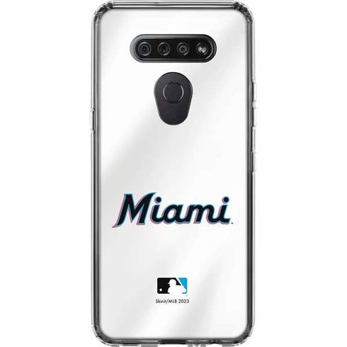 MLB Miami Marlins Home Jersey LG K51/Q51 Clear Case