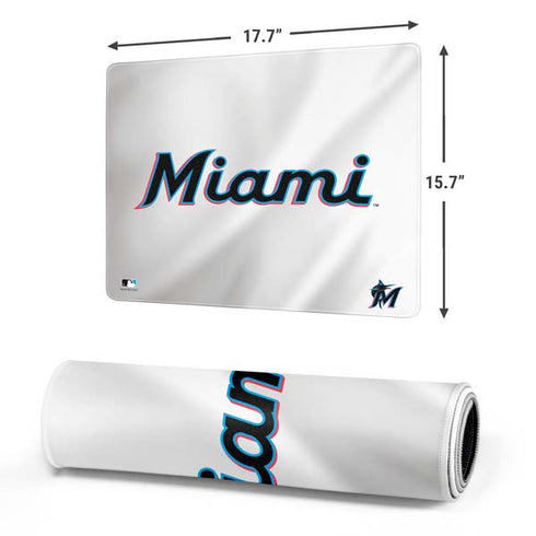MLB Miami Marlins Home Jersey Gaming Mouse Pad