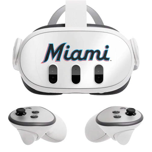 MLB Miami Marlins Home Jersey Meta Quest 3 Skin