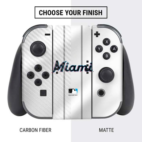 MLB Miami Marlins Home Jersey Nintendo Switch Bundle Skin