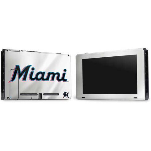 MLB Miami Marlins Home Jersey Nintendo Switch Bundle Skin