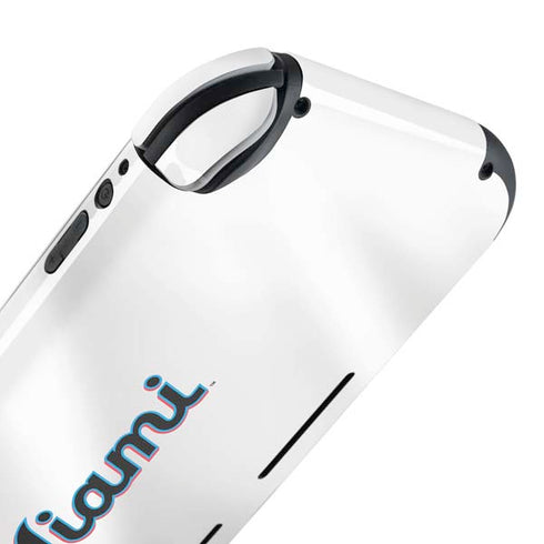 MLB Miami Marlins Home Jersey Nintendo Switch Lite Skin