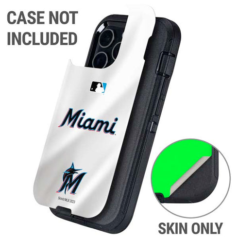 MLB Miami Marlins Home Jersey Otterbox Defender iPhone Skin