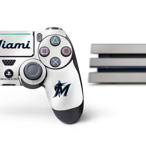 MLB Miami Marlins Home Jersey PS4 Pro Bundle Skin