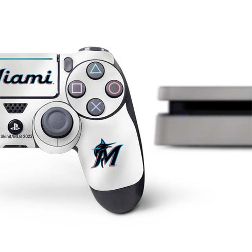 MLB Miami Marlins Home Jersey PS4 Slim Bundle Skin