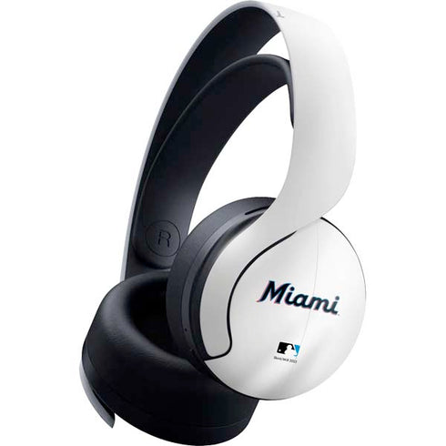 MLB Miami Marlins Home Jersey PULSE 3D Wireless Headset for PS5 Skin