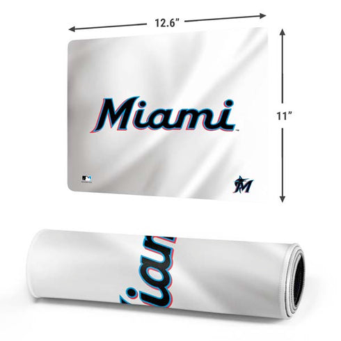 MLB Miami Marlins Home Jersey Gaming Mouse Pad