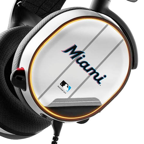 MLB Miami Marlins Home Jersey SteelSeries Arctis 3 Skin