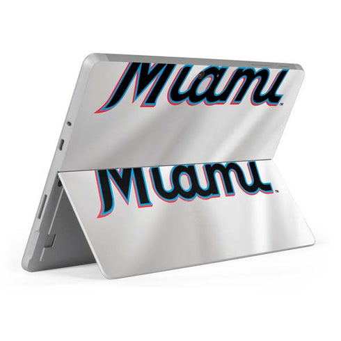 MLB Miami Marlins Home Jersey Surface Go Skin
