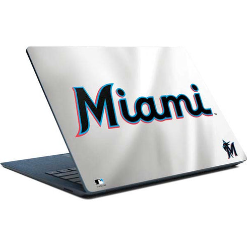 MLB Miami Marlins Home Jersey Surface Laptop Skin