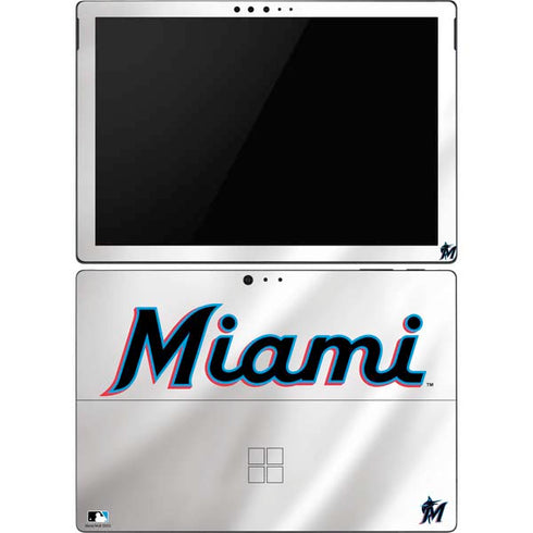 MLB Miami Marlins Home Jersey Surface Pro 6 Skin