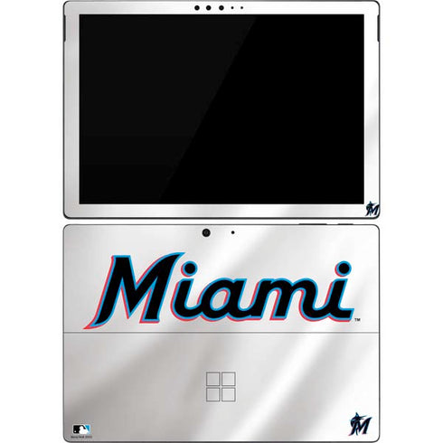MLB Miami Marlins Home Jersey Surface Pro 7 Skin