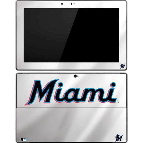 MLB Miami Marlins Home Jersey Surface Pro Tablet Skin