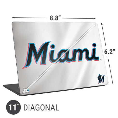 MLB Miami Marlins Home Jersey Universal Laptop 11in (8.8 x 6.2in) Skin