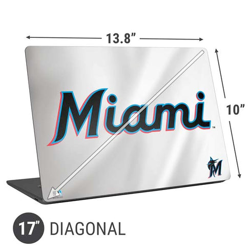 MLB Miami Marlins Home Jersey Universal Laptop 17in (13.8 x 10in) Skin