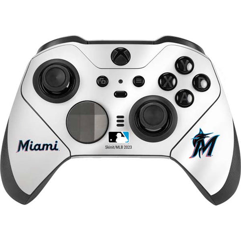 MLB Miami Marlins Home Jersey Xbox Elite Wireless Controller Series 2 Skin