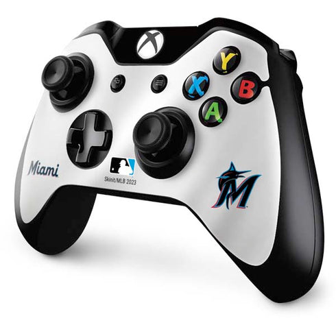 MLB Miami Marlins Home Jersey Xbox One Controller Skin