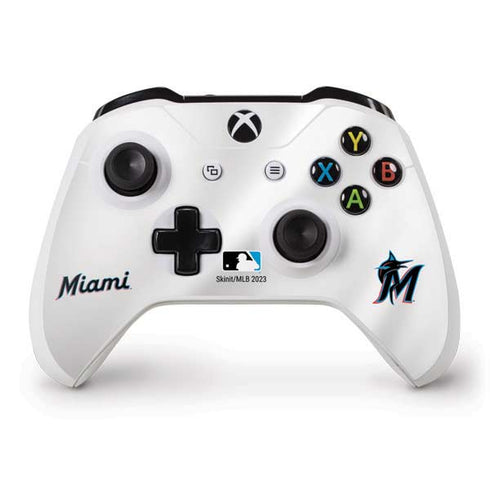 MLB Miami Marlins Home Jersey Xbox One S Controller Skin