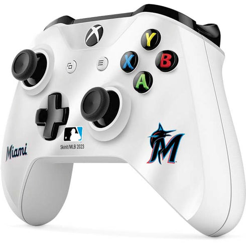 MLB Miami Marlins Home Jersey Xbox One S Controller Skin